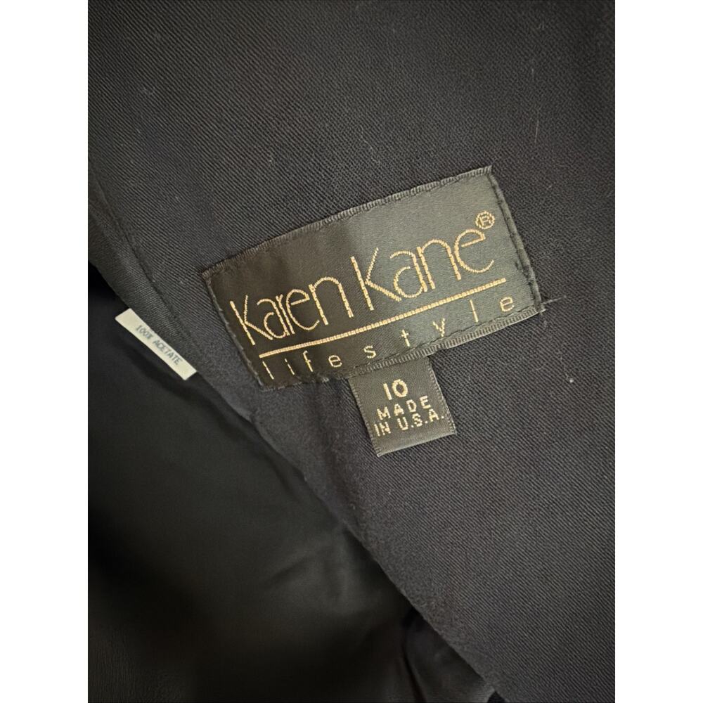Vintage Y2K Karen Kane Black White Detail One Button Blazer #1299 Size 10 - Picture 6 of 6